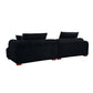 Modern Channel Tufted Corduroy Fabric Sofa 103.9'