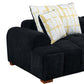 Modern Channel Tufted Corduroy Fabric Sofa 103.9'
