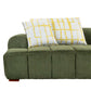 Modern Channel Tufted Corduroy Fabric Sofa 103.9'