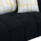 Modern Channel Tufted Corduroy Fabric Sofa 103.9'