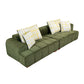 Modern Channel Tufted Corduroy Fabric Sofa 103.9'