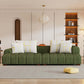 Modern Channel Tufted Corduroy Fabric Sofa 103.9'