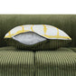 Modern Channel Tufted Corduroy Fabric Sofa 103.9'