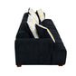 Modern Channel Tufted Corduroy Fabric Sofa 103.9'