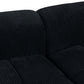 Modern Channel Tufted Corduroy Fabric Sofa 103.9'