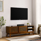 MCM Wood & Rattan Media Console TV Stand  59"
