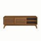 MCM Wood & Rattan Media Console TV Stand  59"