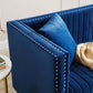 Glamorous Channel Tufted Velvet Corner Sofa Sectional