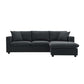 Modern 3 Seat Sofa w/ Ottoman 100" (4 Colors)