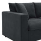 Modern 3 Seat Sofa w/ Ottoman 100" (4 Colors)