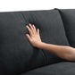 Modern 3 Seat Sofa w/ Ottoman 100" (4 Colors)