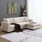 Modern 3 Seat Sofa w/ Ottoman 100" (4 Colors)