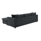 Modern 3 Seat Sofa w/ Ottoman 100" (4 Colors)