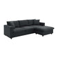 Modern 3 Seat Sofa w/ Ottoman 100" (4 Colors)