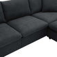 Modern 3 Seat Sofa w/ Ottoman 100" (4 Colors)