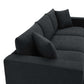 Modern 3 Seat Sofa w/ Ottoman 100" (4 Colors)