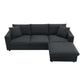 Modern 3 Seat Sofa w/ Ottoman 100" (4 Colors)