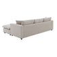 Modern 3 Seat Sofa w/ Ottoman 100" (4 Colors)