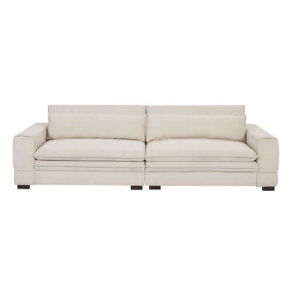 Modern Low Profile Fabric Sofa 104" (4 Colors)