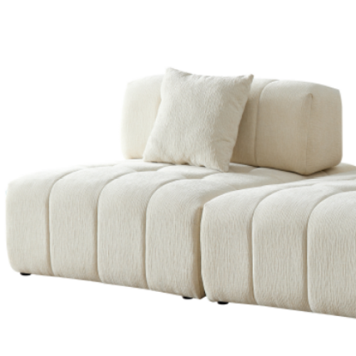 Modern Tufted Modular Sofa 143" – 3-Piece Configurable Sectional Couch (2 Colors) with plush cushions.