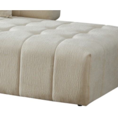 Close-up of the Modern Tufted Modular Sofa 143" – 3-Piece Configurable Sectional Couch (2 Colors) with plush tufted texture.