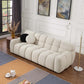 Modern Marshmallow Tufted Boucle Fabric Sofa (2 Sizes - 3 Colors)