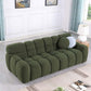 Modern Marshmallow Tufted Boucle Fabric Sofa (2 Sizes - 3 Colors)