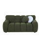 Modern Marshmallow Tufted Boucle Fabric Sofa (2 Sizes - 3 Colors)