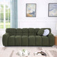 Modern Marshmallow Tufted Boucle Fabric Sofa (2 Sizes - 3 Colors)
