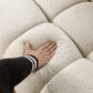 Modern Marshmallow Tufted Boucle Fabric Sofa (2 Sizes - 3 Colors)