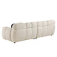 Modern Marshmallow Tufted Boucle Fabric Sofa (2 Sizes - 3 Colors)