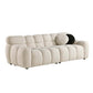 Modern Marshmallow Tufted Boucle Fabric Sofa (2 Sizes - 3 Colors)