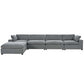 Modular Cloud Sofa Sectional w/ Ottoman 176' (2 Colors)