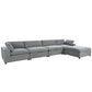Modular Cloud Sofa Sectional w/ Ottoman 176' (2 Colors)