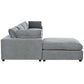 Modular Cloud Sofa Sectional w/ Ottoman 176' (2 Colors)