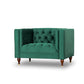Evelyn Mid-Century Tufted Velvet Lounge Chair 42"