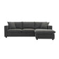 Modern 3 Seat Sofa w/ Ottoman 100" (4 Colors)
