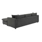 Modern 3 Seat Sofa w/ Ottoman 100" (4 Colors)