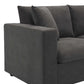 Modern 3 Seat Sofa w/ Ottoman 100" (4 Colors)