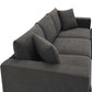 Modern 3 Seat Sofa w/ Ottoman 100" (4 Colors)