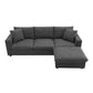 Modern 3 Seat Sofa w/ Ottoman 100" (4 Colors)