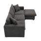 Modern 3 Seat Sofa w/ Ottoman 100" (4 Colors)