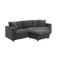 Modern 3 Seat Sofa w/ Ottoman 100" (4 Colors)