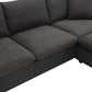 Modern 3 Seat Sofa w/ Ottoman 100" (4 Colors)