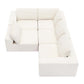 Modern Modular Low Profile Corner Sofa Sectional 116'