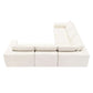 Modern Modular Low Profile Corner Sofa Sectional 116'
