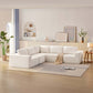 Modern Modular Low Profile Corner Sofa Sectional 116'