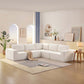 Modern Modular Low Profile Corner Sofa Sectional 116'
