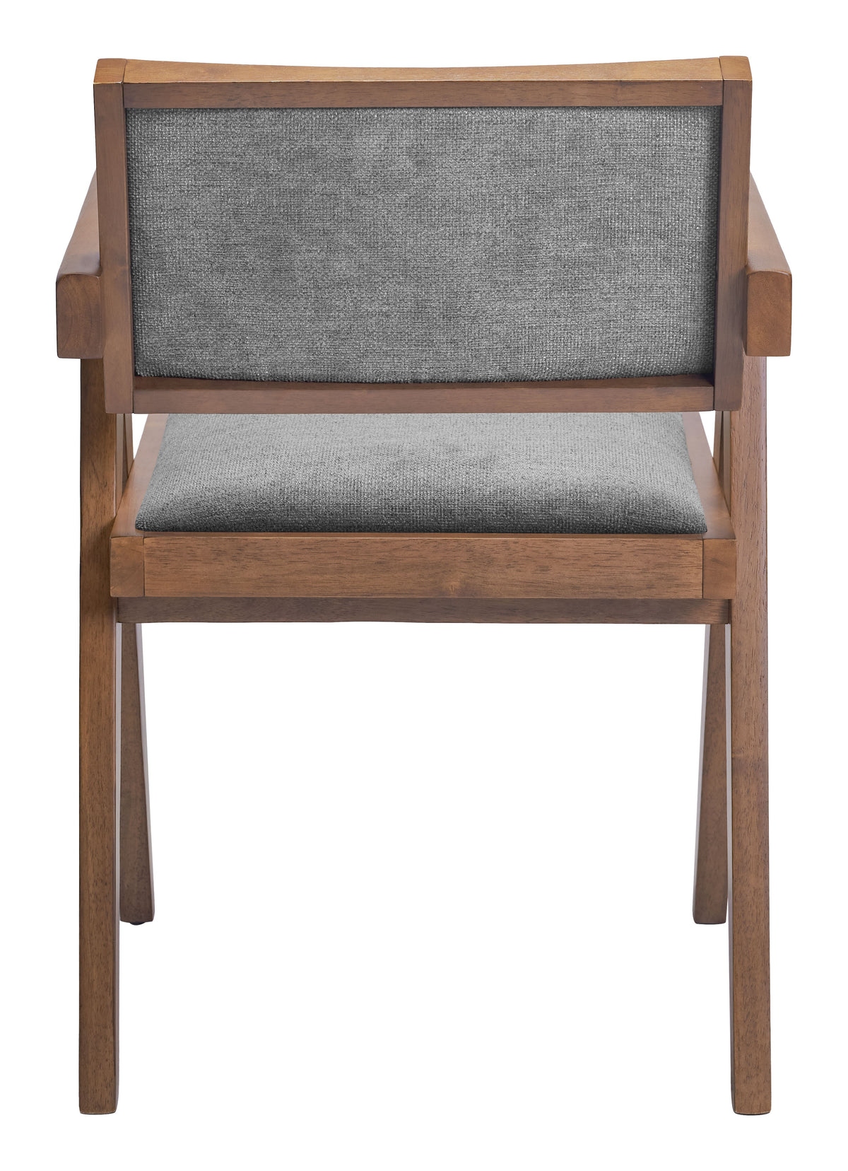 Delhi Gray & Walnut Dining Chair (Set of 2)