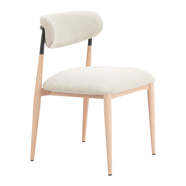 Equinox Oyster Gray & Natural Armless Dining Chair (Set of 2)